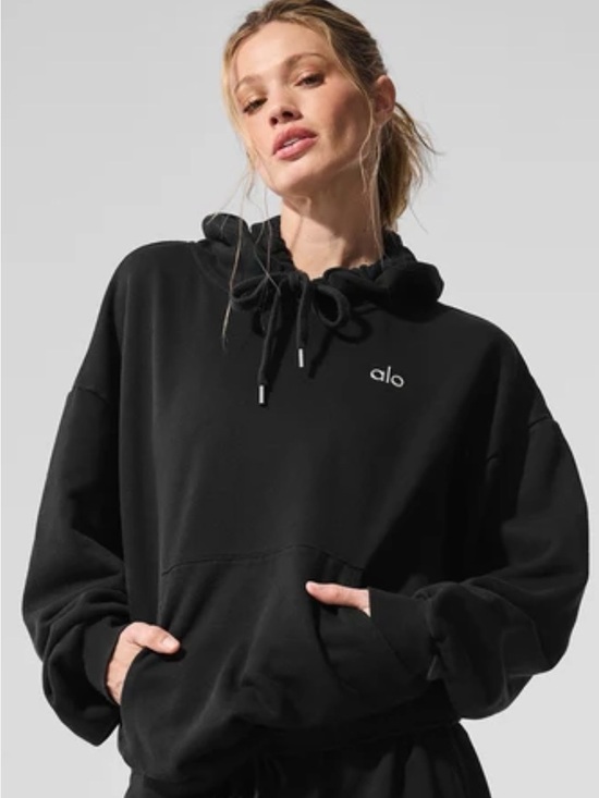 ALO Yoga Sweaters - Alo Women’s Black Accolade Hoodie
